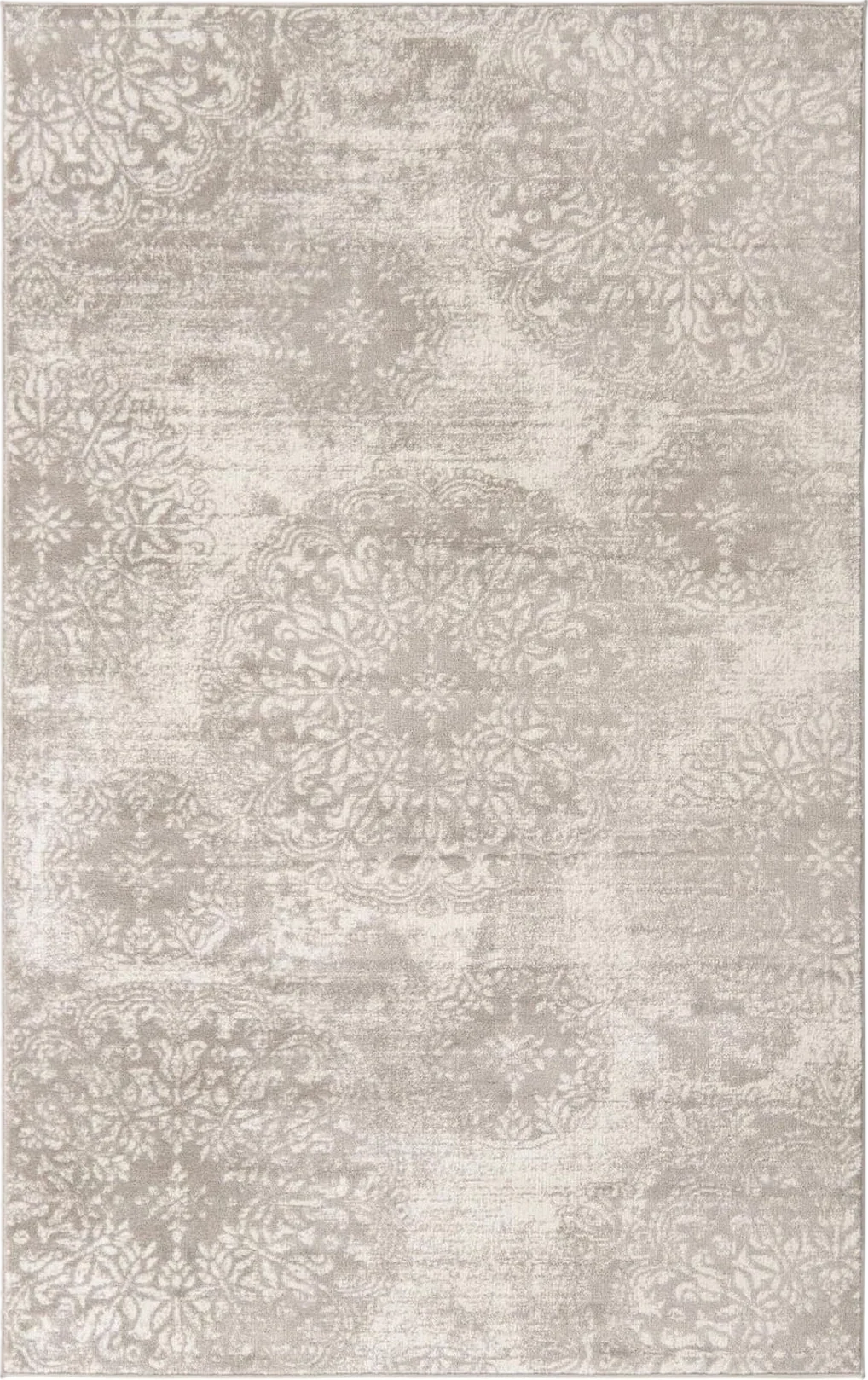 Unique Loom Sofia Collection Area Rug - Grand (5' 3" x 8' Rectangle, Light Gray/ Ivory) - 5′3″x8′0″