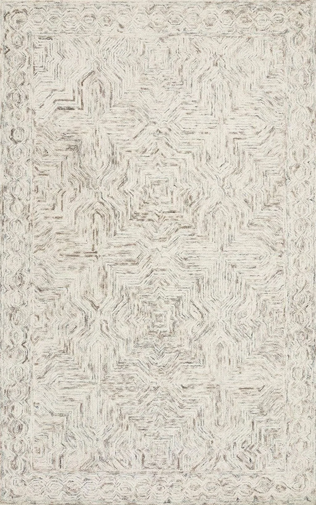 Loloi II Ziva Collection ZV-01 Neutral 5'-0" x 7'-6" Area Rug - 5′0″x7′6″