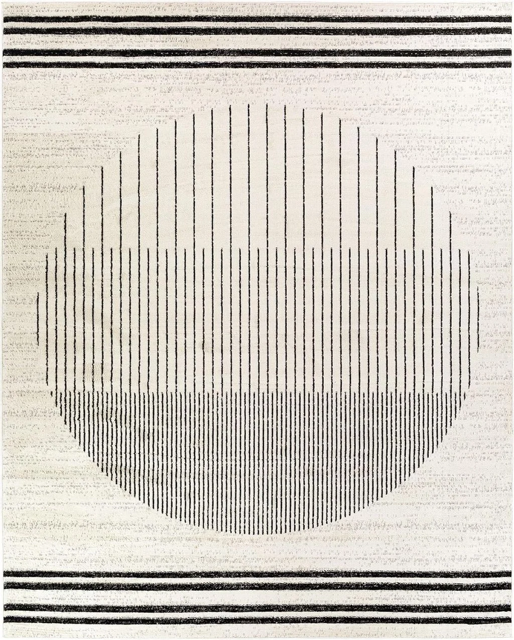 Artistic Weavers Penrod Modern Geometric Area Rug,6'7" x 9',Black/Ivory - 7′0″x9′0″