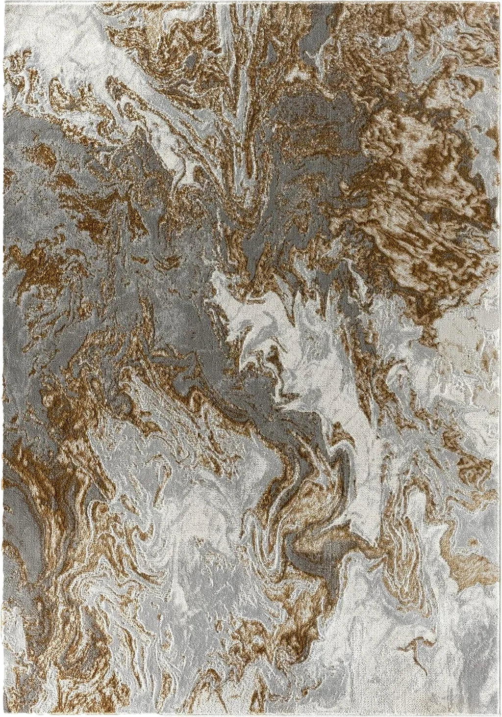 LUXE WEAVERS Marble Swirl Abstract Area Rug, Gray 8x10 - 7′4″x10′2″