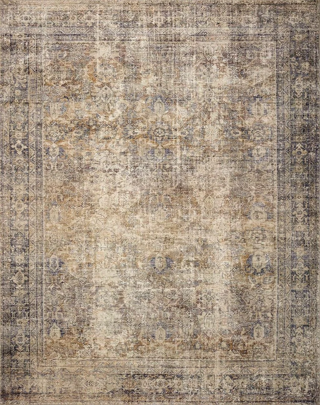 Amber Lewis x Loloi Morgan Collection MOG-01 Sunset / Ink 5'-0" x 7'-0" Area Rug feat. CloudPile - 5′0″x7′0″