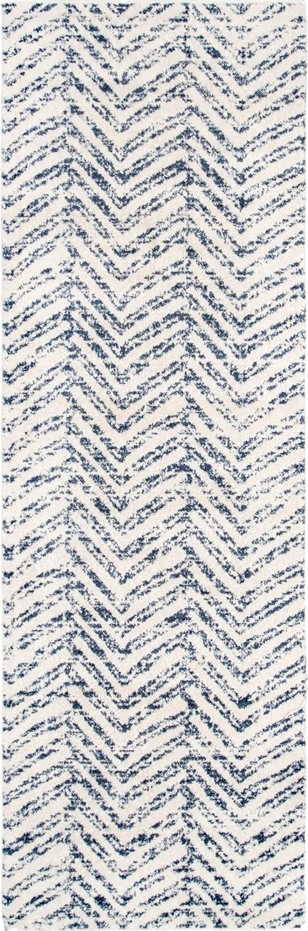 nuLOOM Rosanne Transitional Striped Runner Rug, 2' 6" x 10', Blue - 2′6″x10′0″