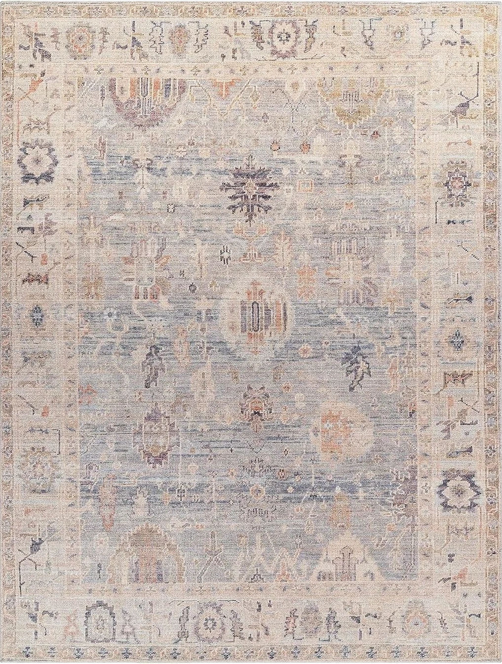 Becki Owens x Surya Marlene Area Rug, 3'10" x 5'7", Pale Blue - 3′10″x5′7″