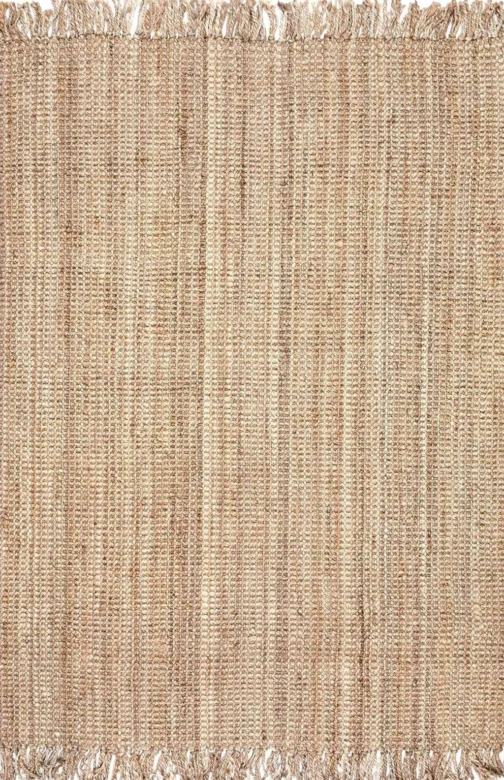 nuLOOM Daniela Farmhouse Chunky Jute Area Rug, 8' 6" x 11' 6", Natural - 8′0″x11′0″