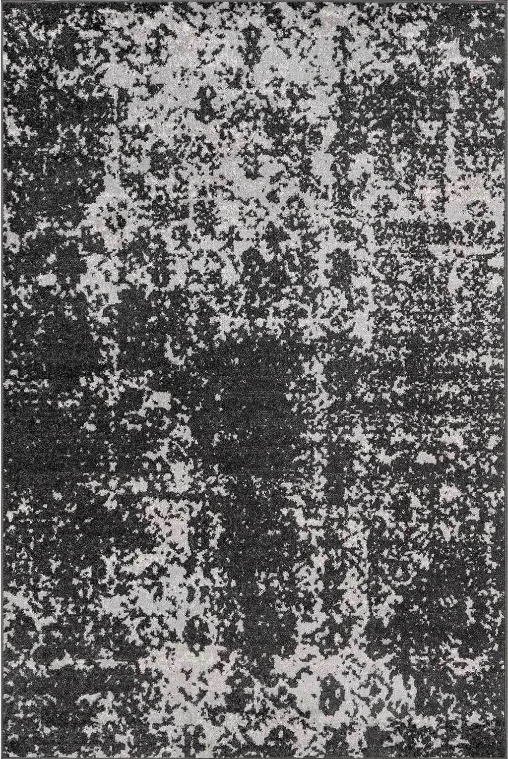 nuLOOM Deedra Modern Abstract Area Rug, 4x6, Dark Grey - 4′0″x6′0″