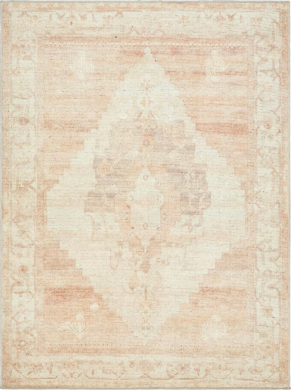 Becki Owens x Surya Luca Medallion Area Rug, 3'11" x 5'7", Dusty Pink - 3′11″x5′7″