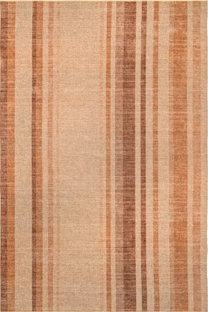 nuLOOM 8' x 10' Easy-Jute SuperiorWash Area Rug, Machine Washable, Non-Slip, for Living Room Bedroom Kids Room Nursery Home Decor, Elza Burnt Orange - 8′0″x10′0″