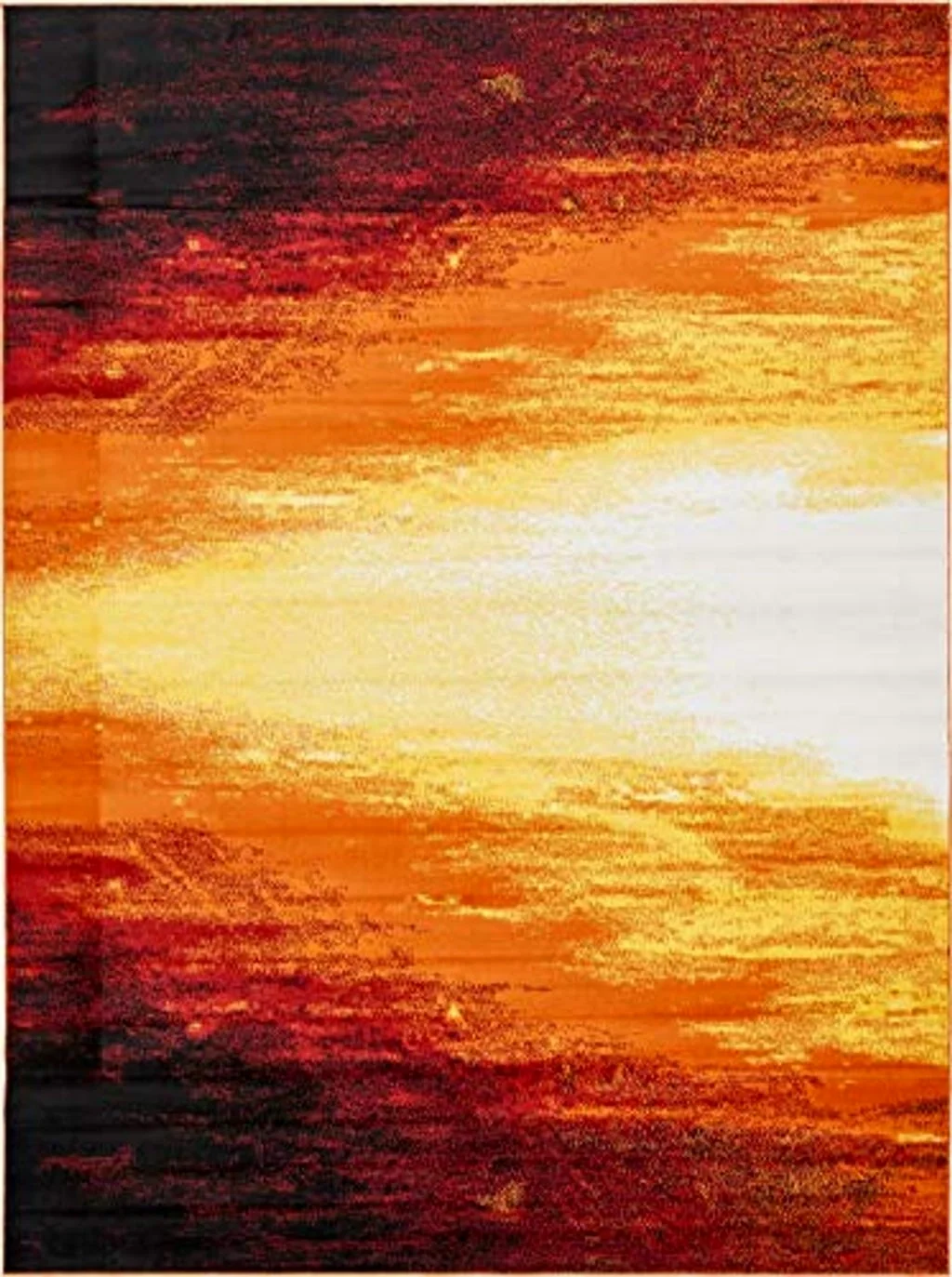 SAFAVIEH Metro Collection Contemporary Abstract Bright Warm Candle Light Area Rug, 9 ft x 12 ft, Orange/Yellow - 9′0″x12′0″