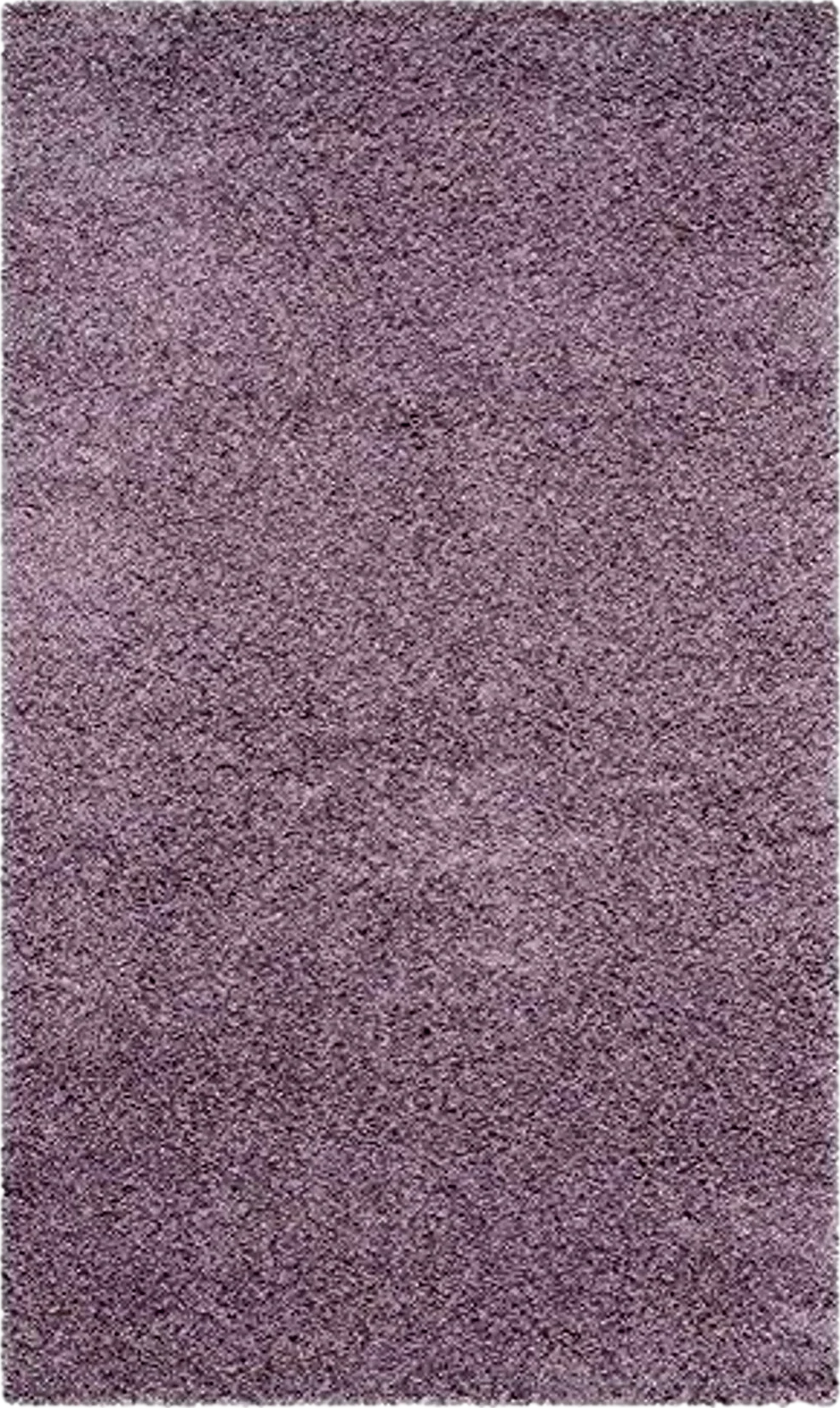 SAFAVIEH Laguna Shag Collection Accent Rug - 3' x 5', Purple, Solid Design, Non-Shedding & Easy Care, 2-inch Thick Ideal for High Traffic Areas in Entryway, Living Room, Bedroom (SGL303P) - 3′0″x5′0″