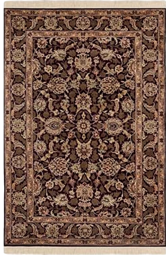 SAFAVIEH Royal Kerman Collection Area Rug - 6' x 9', Purple & Purple, Handmade Traditional Wool, Ideal for High Traffic Areas in Living Room, Bedroom (RK24K) - 6′0″x9′0″