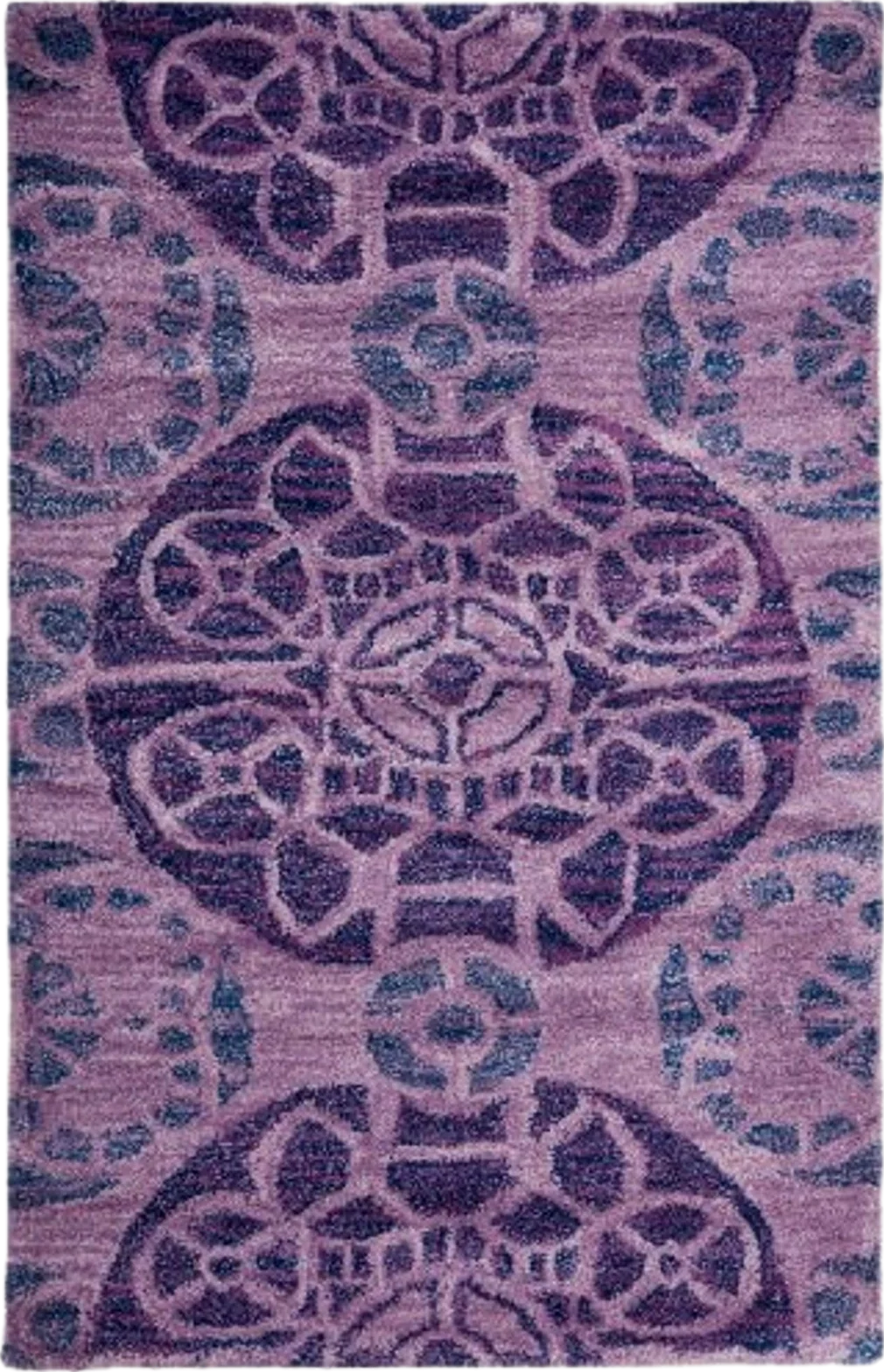 SAFAVIEH Wyndham Collection Accent Rug - 2'6" x 4', Purple, Handmade Modern Wool, Ideal for High Traffic Areas in Entryway, Living Room, Bedroom (WYD376J) - 2′7″x4′0″