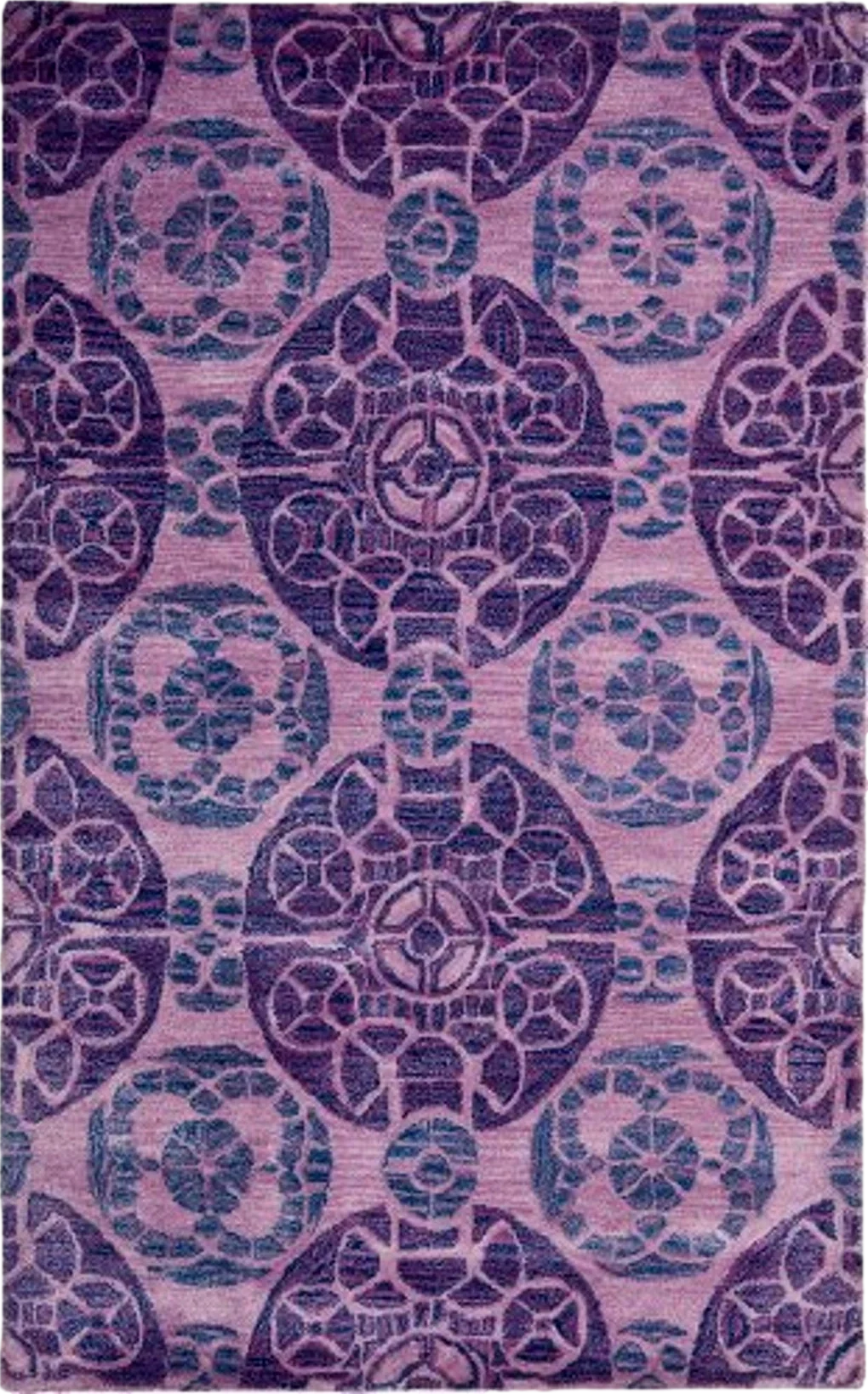 SAFAVIEH Wyndham Collection Accent Rug - 3' x 5', Purple, Handmade Modern Wool, Ideal for High Traffic Areas in Entryway, Living Room, Bedroom (WYD376J) - 3′0″x5′0″