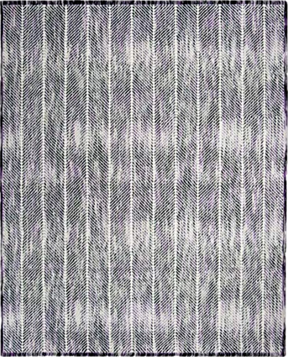 SAFAVIEH Skyler Collection 8' x 10' Grey / Purple SKY194R Modern Abstract Non-Shedding Living Room Bedroom Dining Home Office Area Rug - 8′0″x10′0″