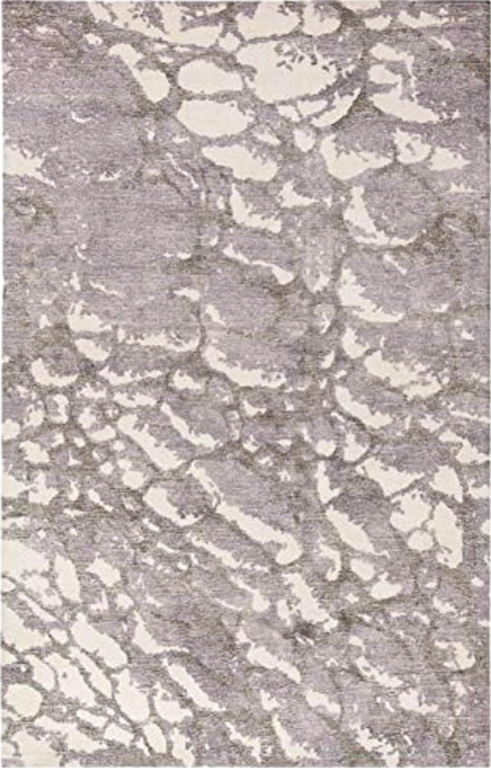 SAFAVIEH Restoration Vintage Collection Area Rug - 5' x 8', Purple & Ivory, Handmade Modern Abstract Wool & Viscose, Ideal for High Traffic Areas in Living Room, Bedroom (RVT112V) - 5′0″x8′0″