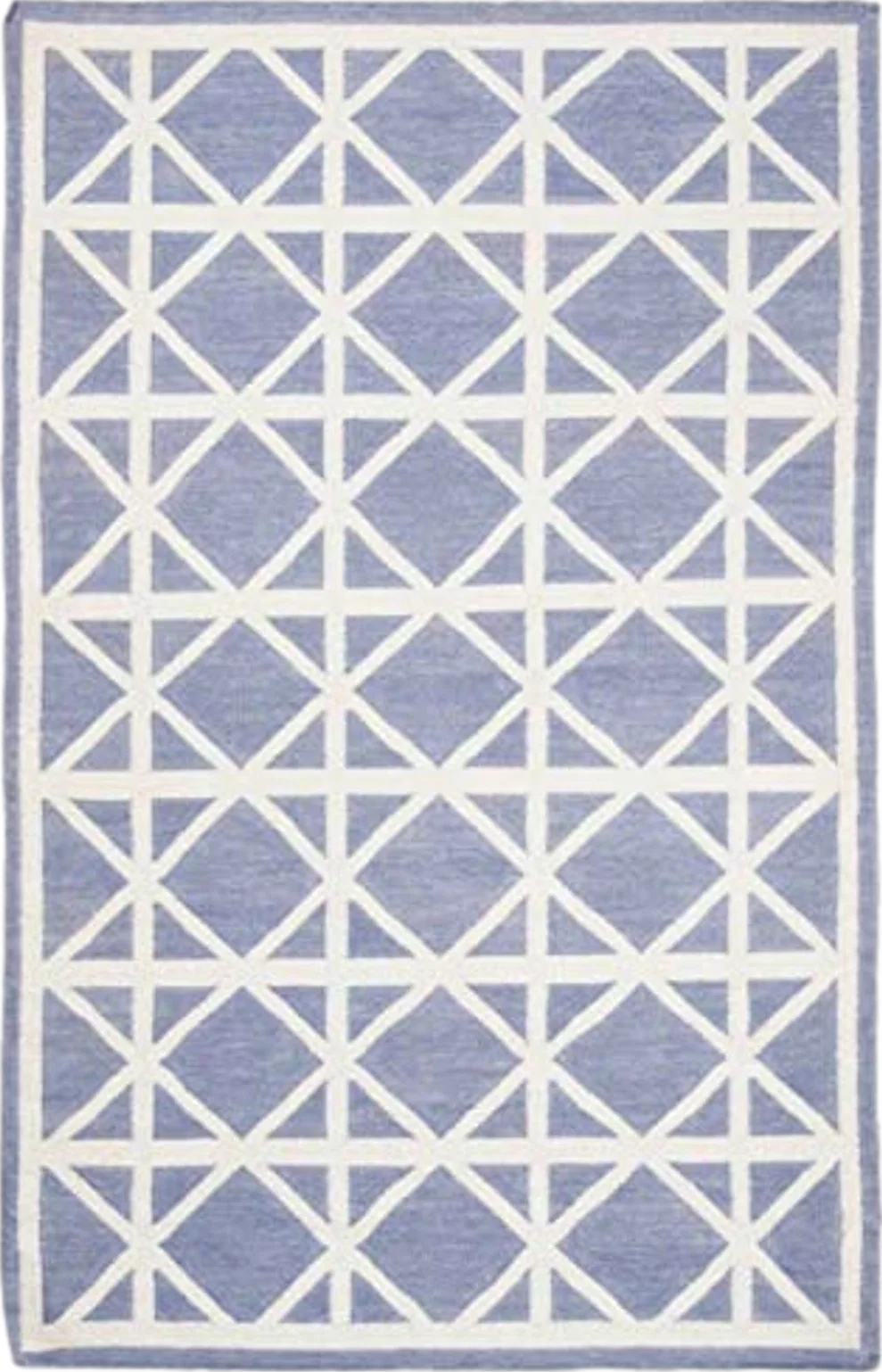 SAFAVIEH Dhurries Collection 6' x 9' Purple / Ivory DHU558B Handmade Flatweave Premium Wool Area Rug - 6′0″x9′0″