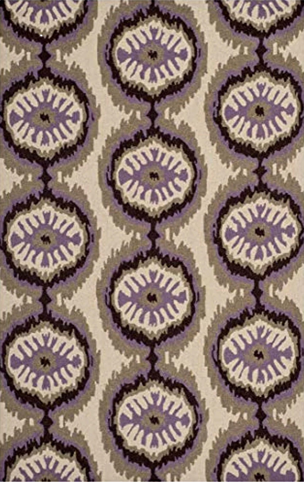 SAFAVIEH Four Seasons Collection 5' x 8' Beige / Purple FRS486B Hand-Hooked Area Rug - 5′0″x8′0″