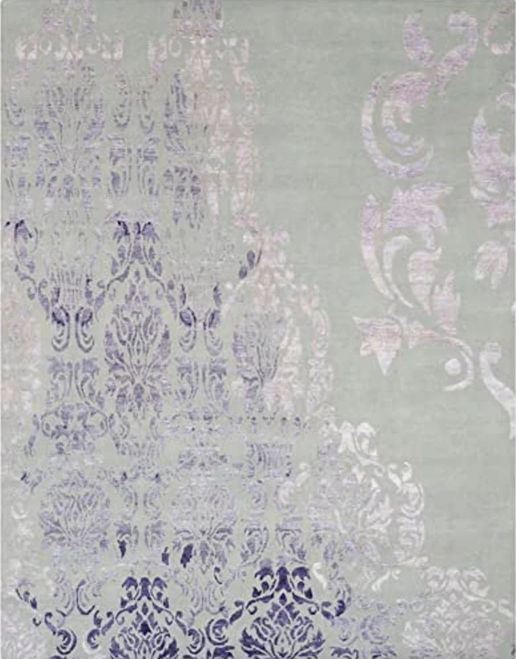 SAFAVIEH Tibetan Collection Area Rug - 8' x 10', Beige & Purple, Hand-Knotted Viscose, Ideal for High Traffic Areas in Living Room, Bedroom (TB959C) - 8′0″x10′0″