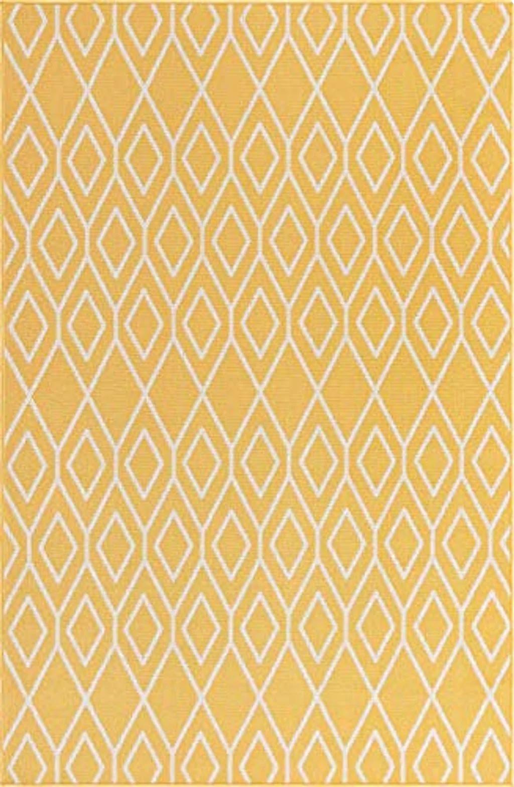 Jill Zarin Outdoor Collection Area Rug - Turks and Caicos (6' x 9' Rectangle Yellow Ivory/Ivory) - 6′1″x9′0″