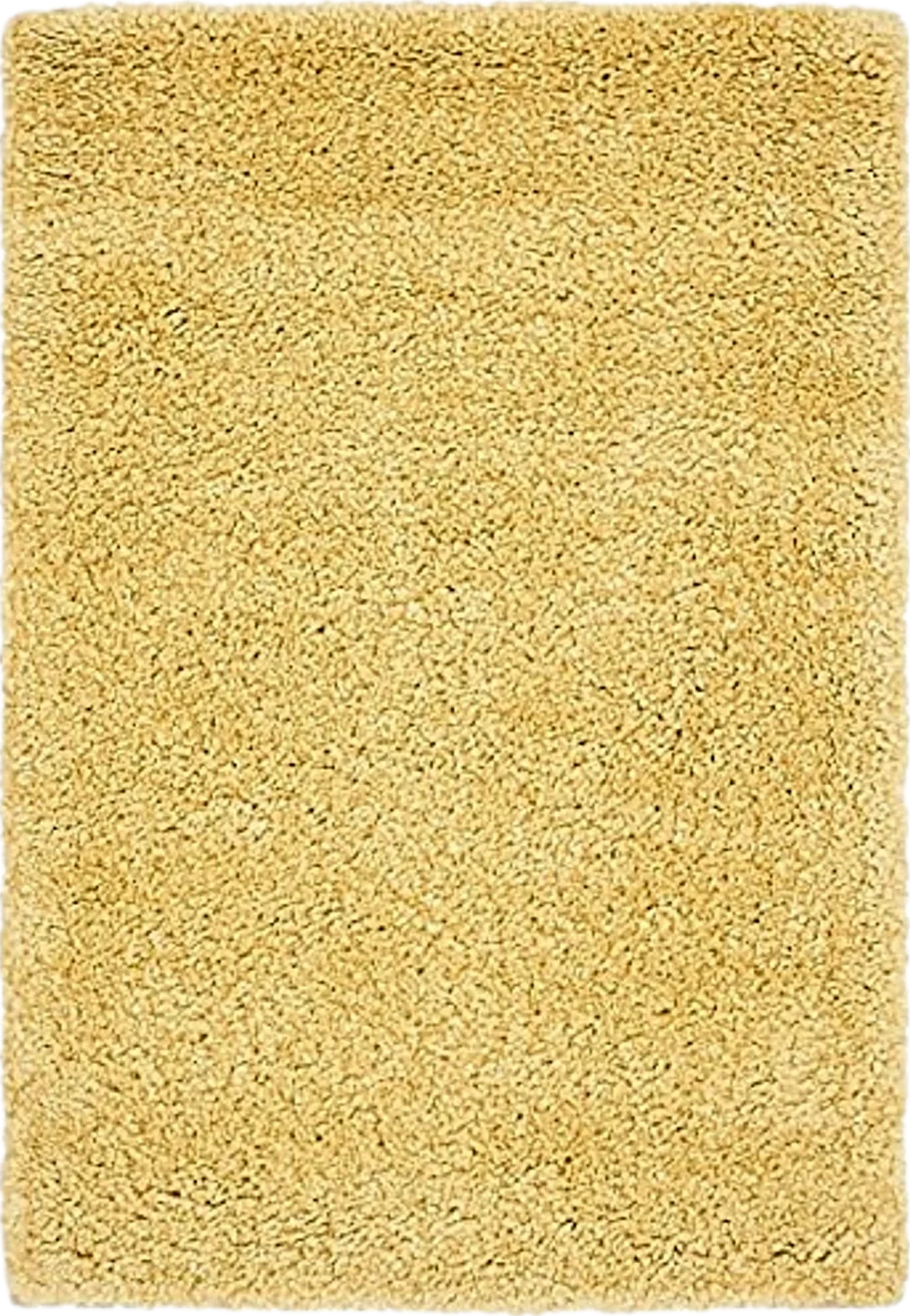 Unique Loom Solo Collection Area Rug - Calabasas (2' 2" x 3' 1" Rectangle, Yellow) - 2′2″x3′1″