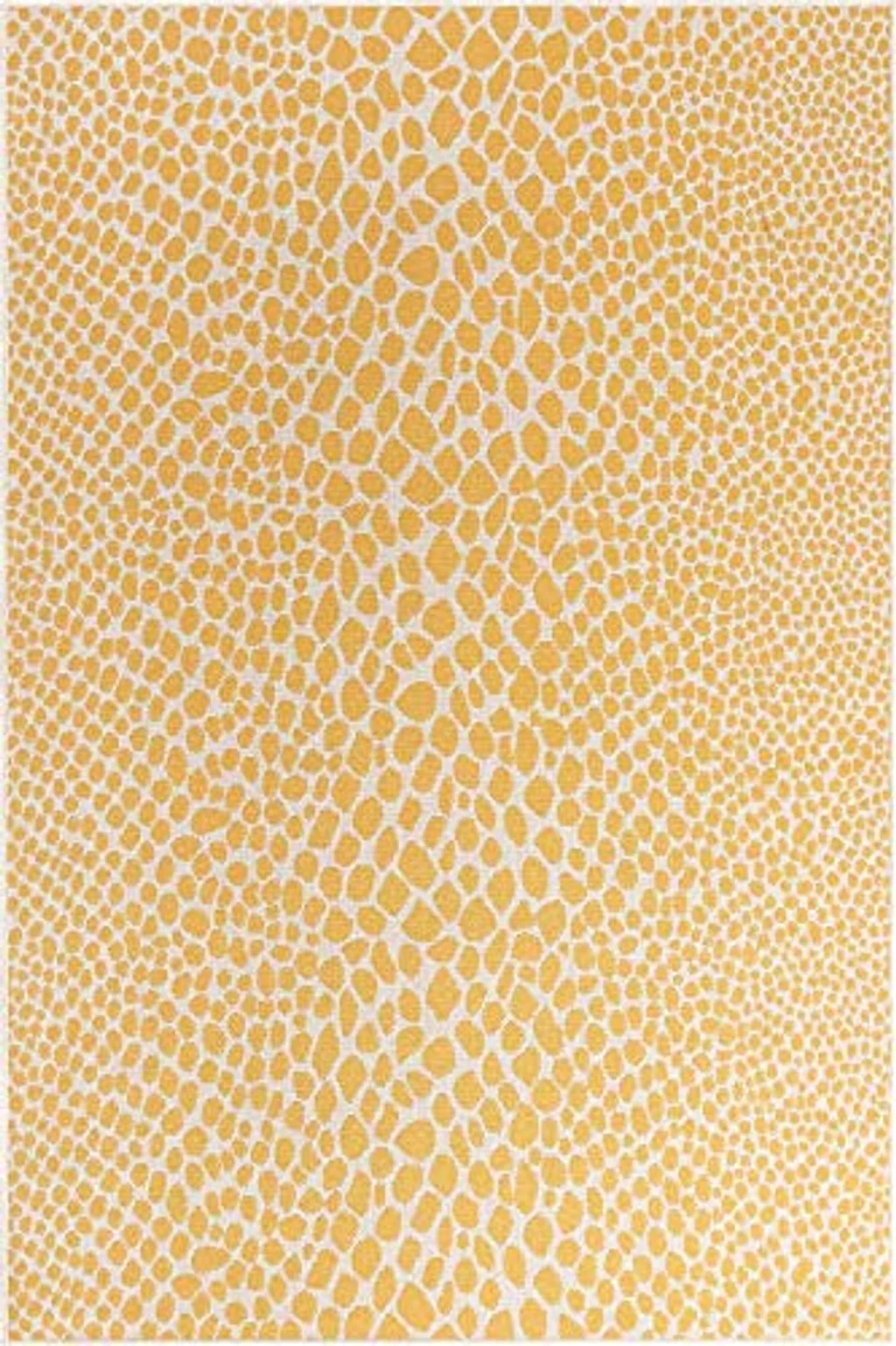 Unique Loom Jill Zarin Outdoor Collection Area Rug - Cape Town (6' x 9' Rectangle Yellow Ivory/Ivory) - 6′0″x9′0″