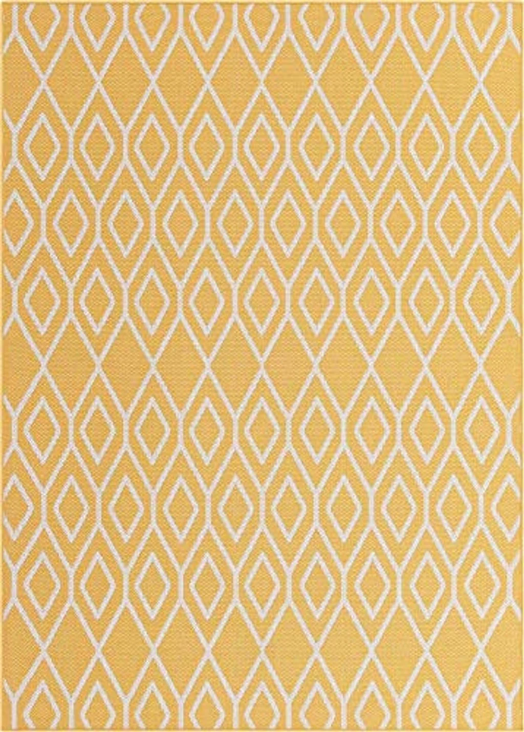 Jill Zarin Outdoor Collection Area Rug - Turks and Caicos (5' 3" x 8' Rectangle Yellow Ivory/Ivory) - 5′3″x8′0″