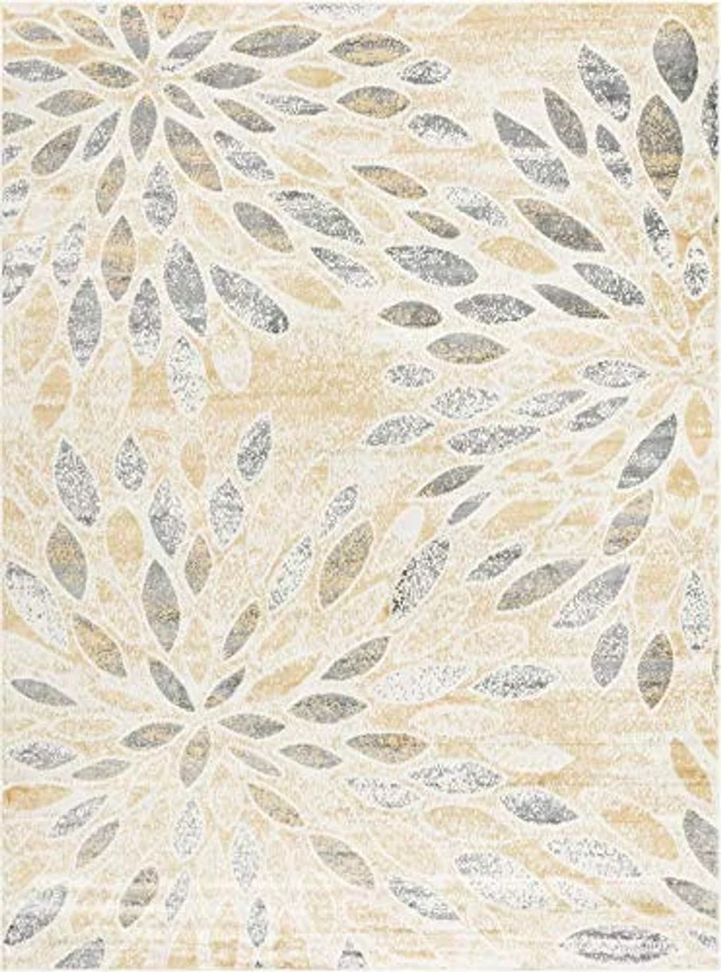 Unique Loom Sumter Collection Area Rug - Rhett (9' x 12' Rectangle, Yellow/ Gray) - 9′0″x12′0″