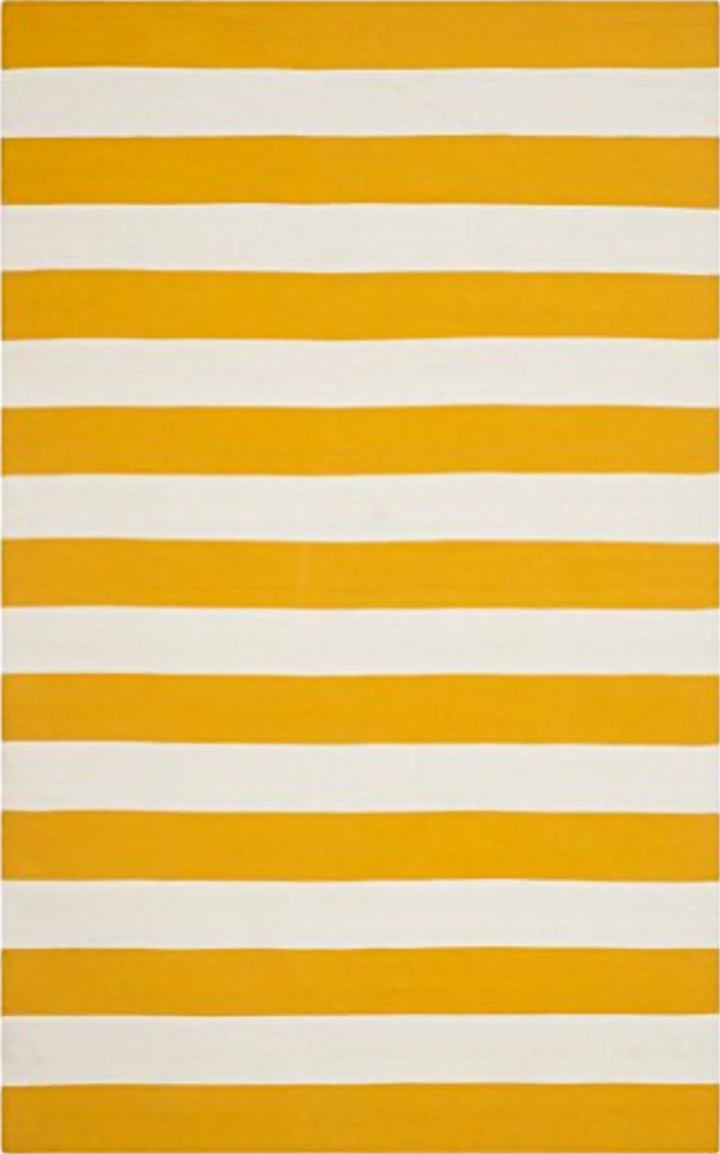 SAFAVIEH Montauk Collection Accent Rug - 4' x 6', Yellow & Ivory, Handmade Flat Weave Boho Farmhouse Cotton Stripe, Ideal for High Traffic Areas in Entryway, Living Room, Bedroom (MTK712A) - 4′0″x6′0″