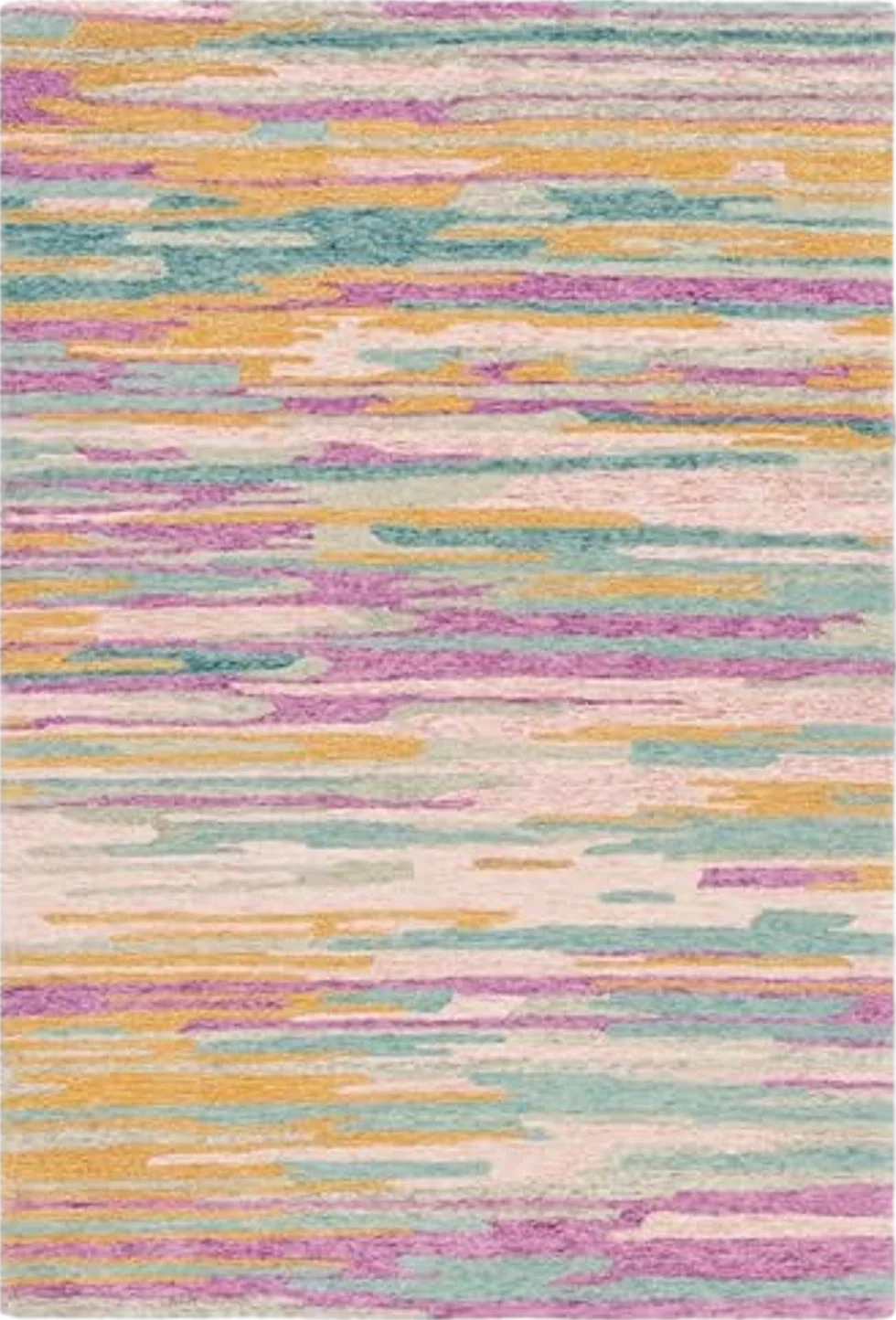 SAFAVIEH Bellagio Collection Area Rug - 4' x 6', Yellow & Green, Boho Design, Handmade Wool, Ideal for The Living Room, Bedroom, Dining Room (BLG201C-4) - 4′0″x6′0″