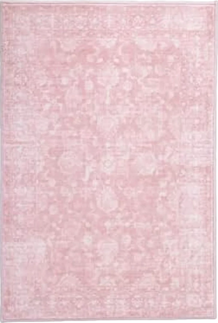 FROZZUR Boho Pink Area Rug 8x10 Large Vintage Rug for Living Room Bedroom Dining Table, Non Slip Distressed Washable Rugs for Home Office Decor Pink - 8′0″x10′0″