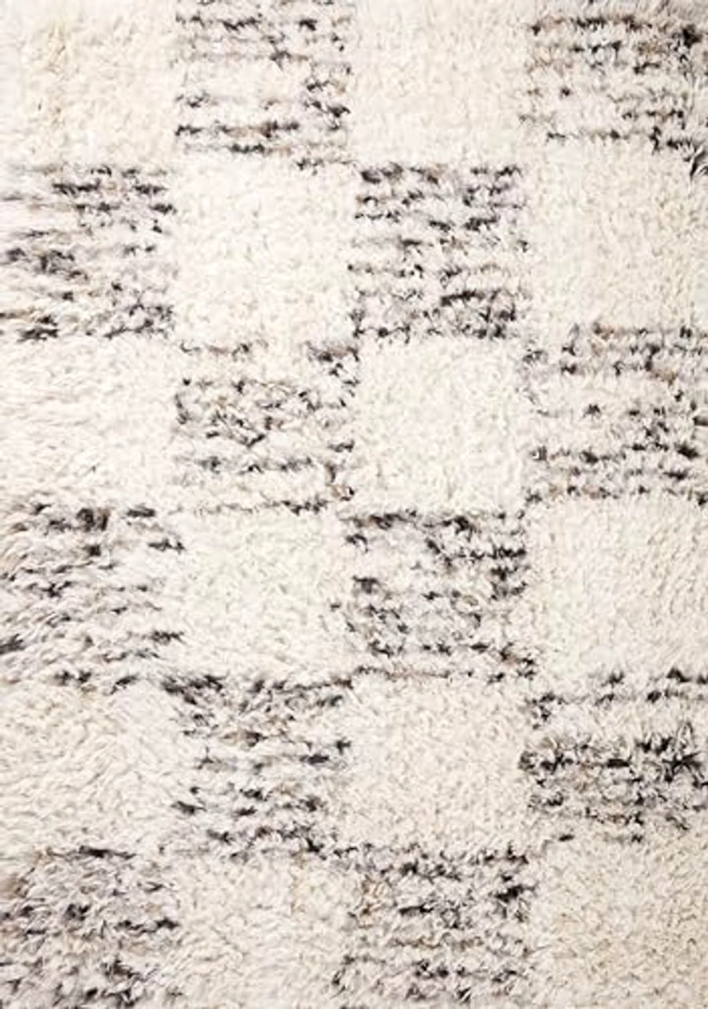 Loloi Angela Rose x Amira Collection, Ivory & Granite, 9'-2" x 12'-6" Area Rug – Extra Plush Moroccan Rugs for Living Room Bedroom Entryway & Hallway No Shed High Traffic Area Home Decor Rug - 9′2″x12′6″