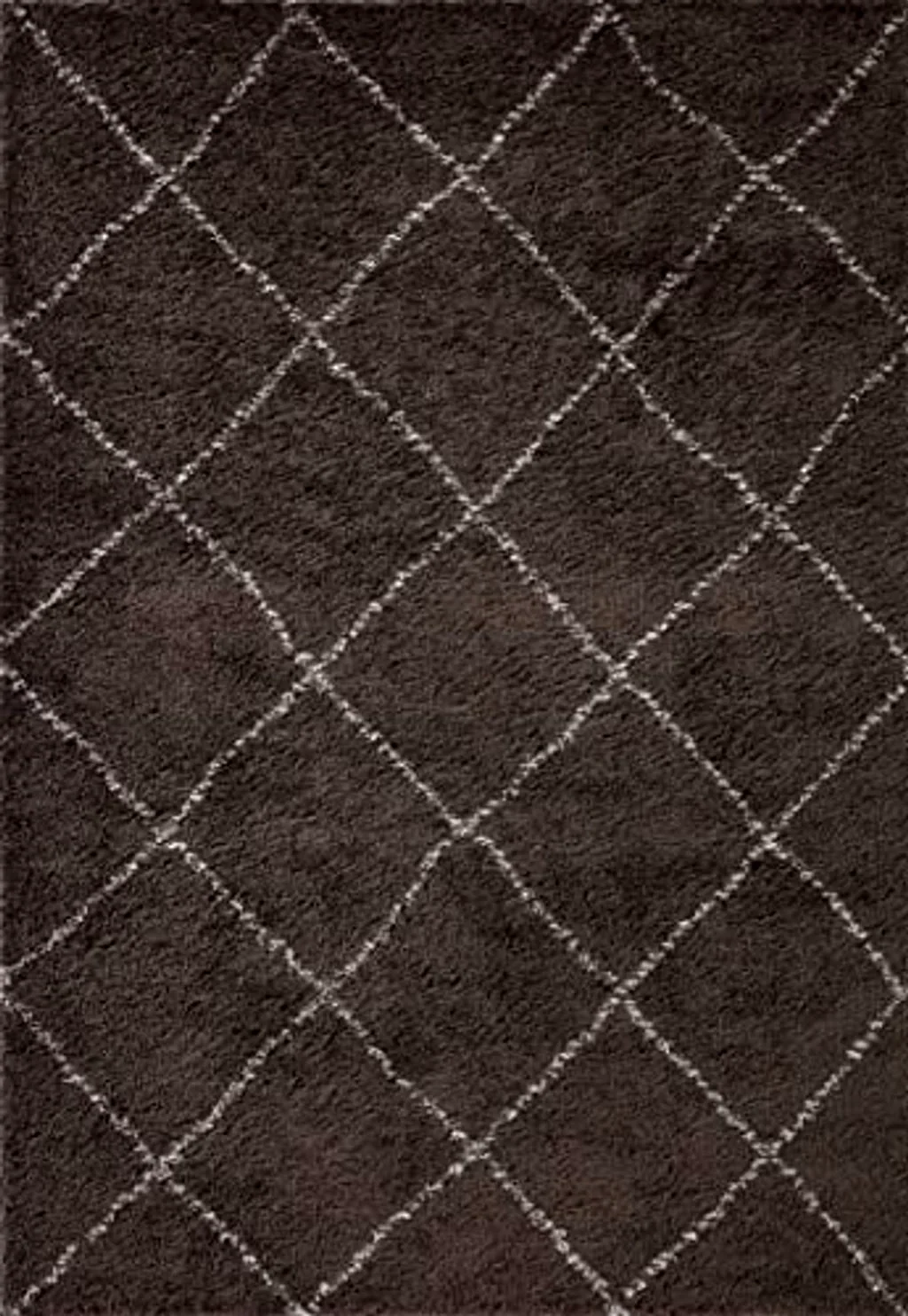 Loloi II Bliss Shag Collection BLS-04 Bark/Grey 7'-10" x 10' Area Rug - 7′10″x10′0″