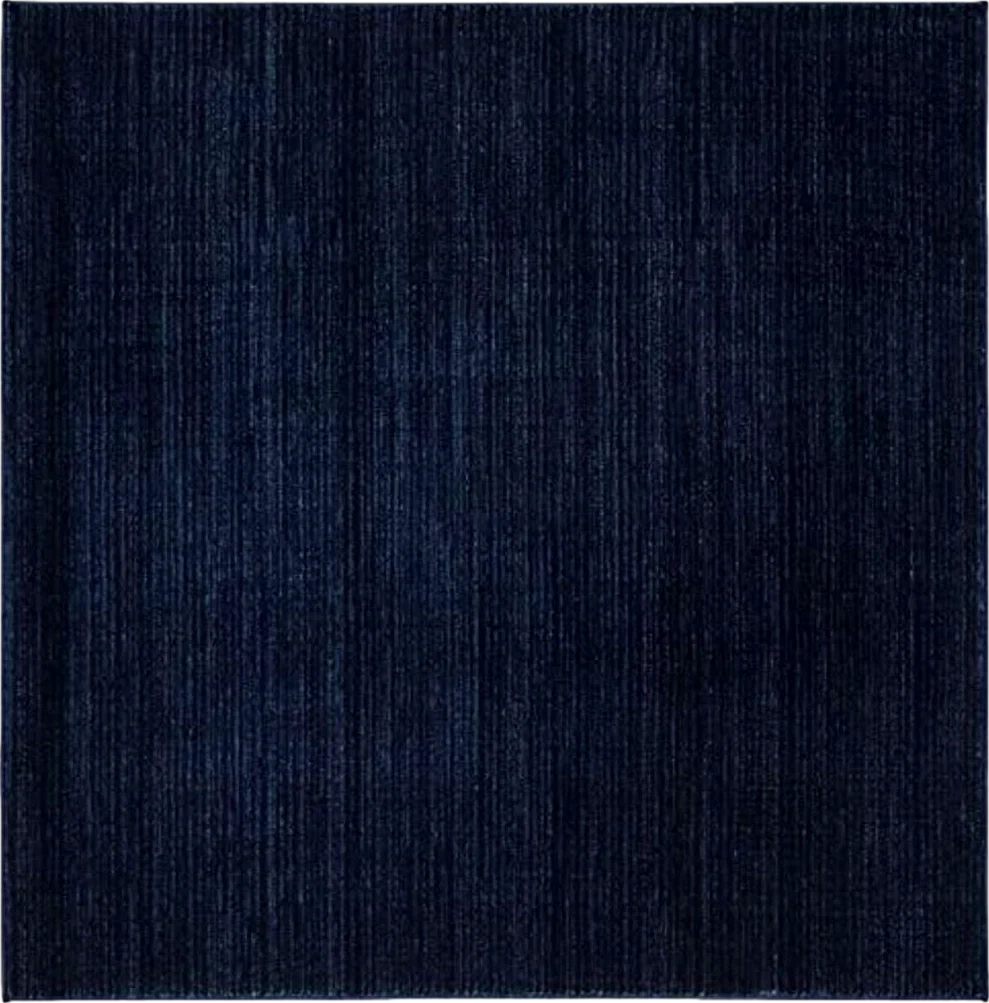 SAFAVIEH Vision Collection 3' Square Navy VSN606N Modern Ombre Tonal Chic Non-Shedding Living Room Bedroom Area Rug - 3′0″x3′0″