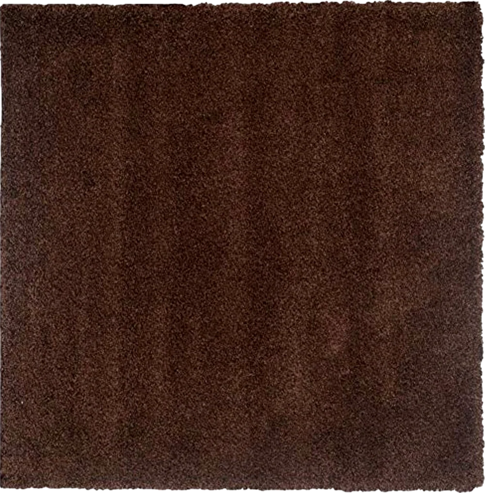 SAFAVIEH California Premium Shag Collection 6'7" Square Brown SG151 Non-Shedding Living Room Bedroom Dining Room Entryway Plush 2-inch Thick Area Rug - 6′8″x6′8″