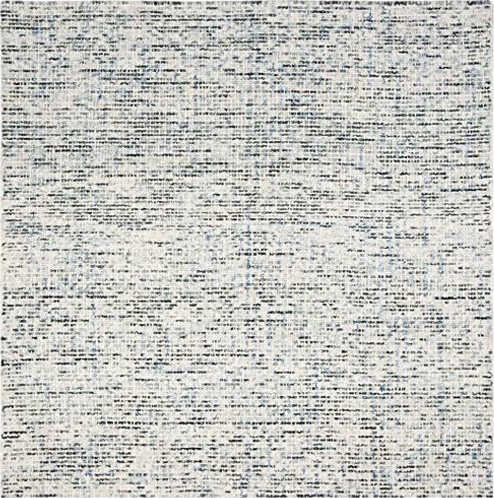 SAFAVIEH Abstract Collection 8' Square Blue/Charcoal ABT468B Handmade Premium Wool Area Rug - 8′0″x8′0″