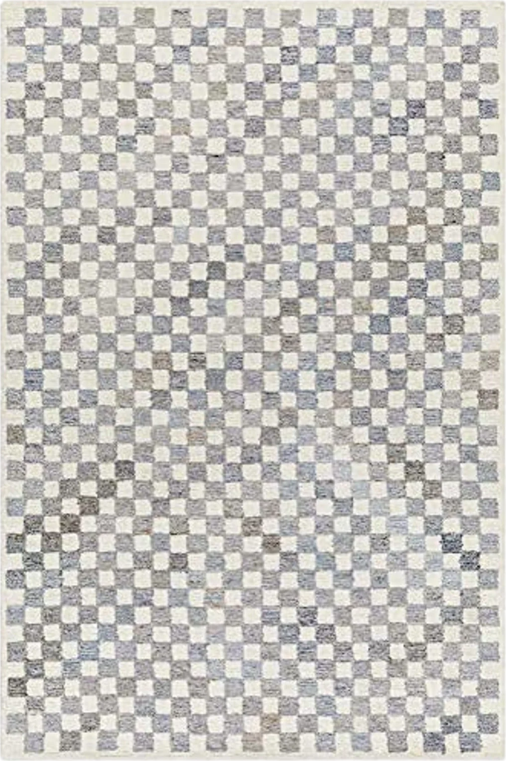 Hauteloom Halen Wool Living Room, Bedroom Area Rug - Contemporary - Natural Gray, Charcoal, Gray - 8' x 10' - 8′0″x10′0″