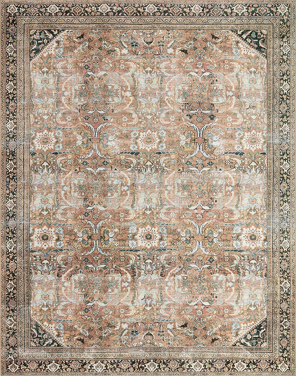 ‎Auburn / Multi ‎Traditional   ‎Area Rug - 7′6″x9′6″